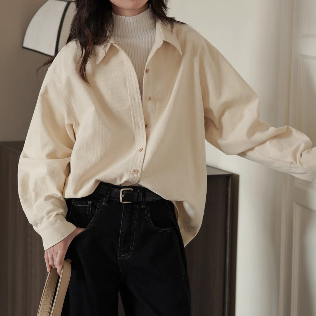retro hong kong style loose top shirt