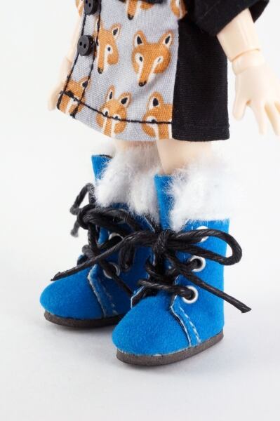ドール靴 1/6 オビツ11 ロングブーツ SBB020BLE MW - 画像4