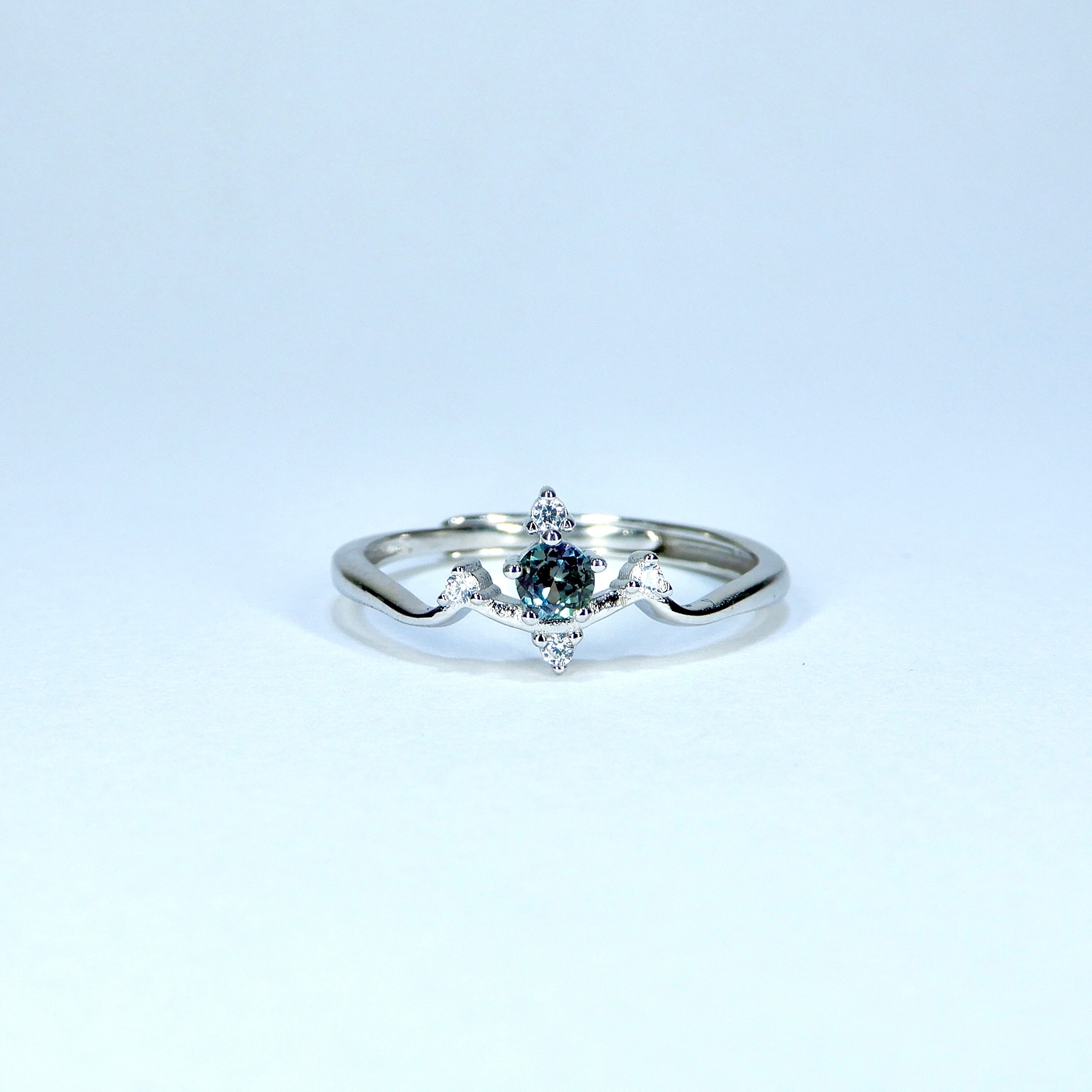 燭台Ring♦︎合成アレキサンドライト♦︎