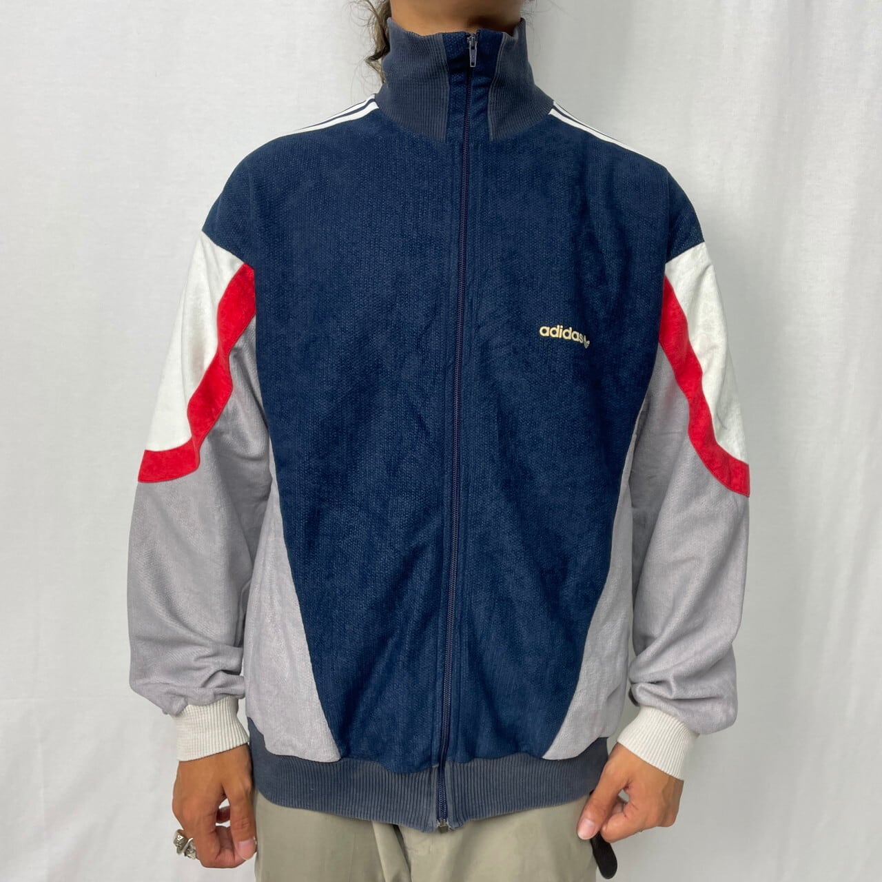 70〜80年代 フランス製 VENTEX社製 adidas アディダス ベロアジャージ 