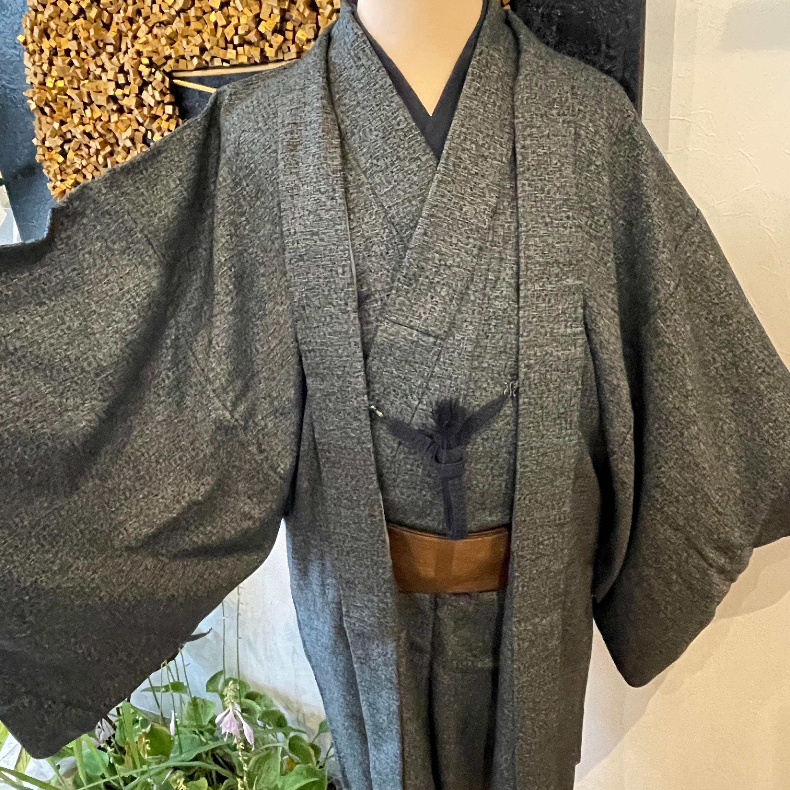 Y2102◇作家物落款 手縫い仕立て 正絹 訪問着 着物 聴こえ 単品 