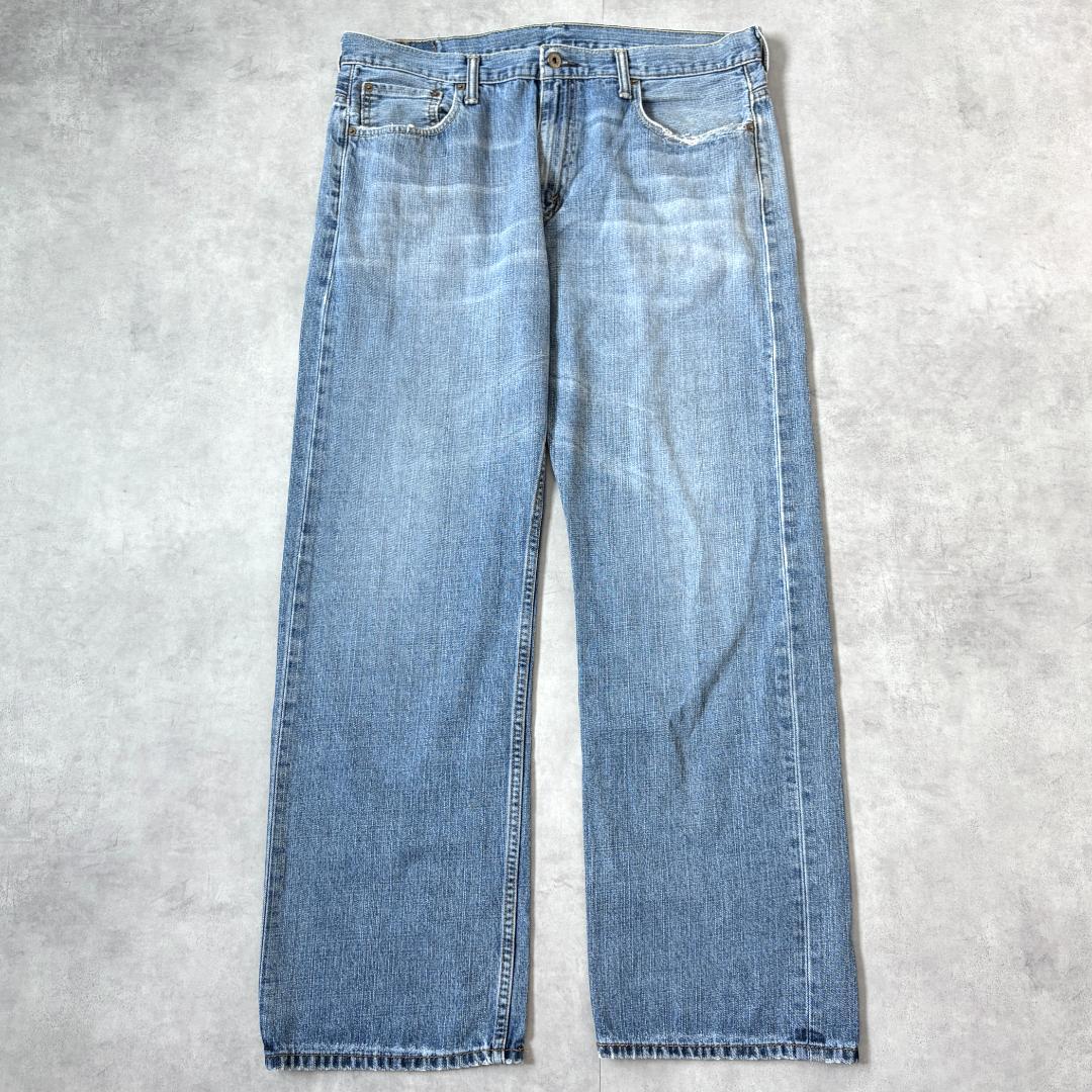 リーバイス569 Levis W36 ワイド バギー 青 古着 ヒゲ 22521