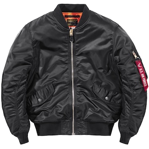 ジップアップ中綿ミリタリーブラックジャケット(ruf_02549)