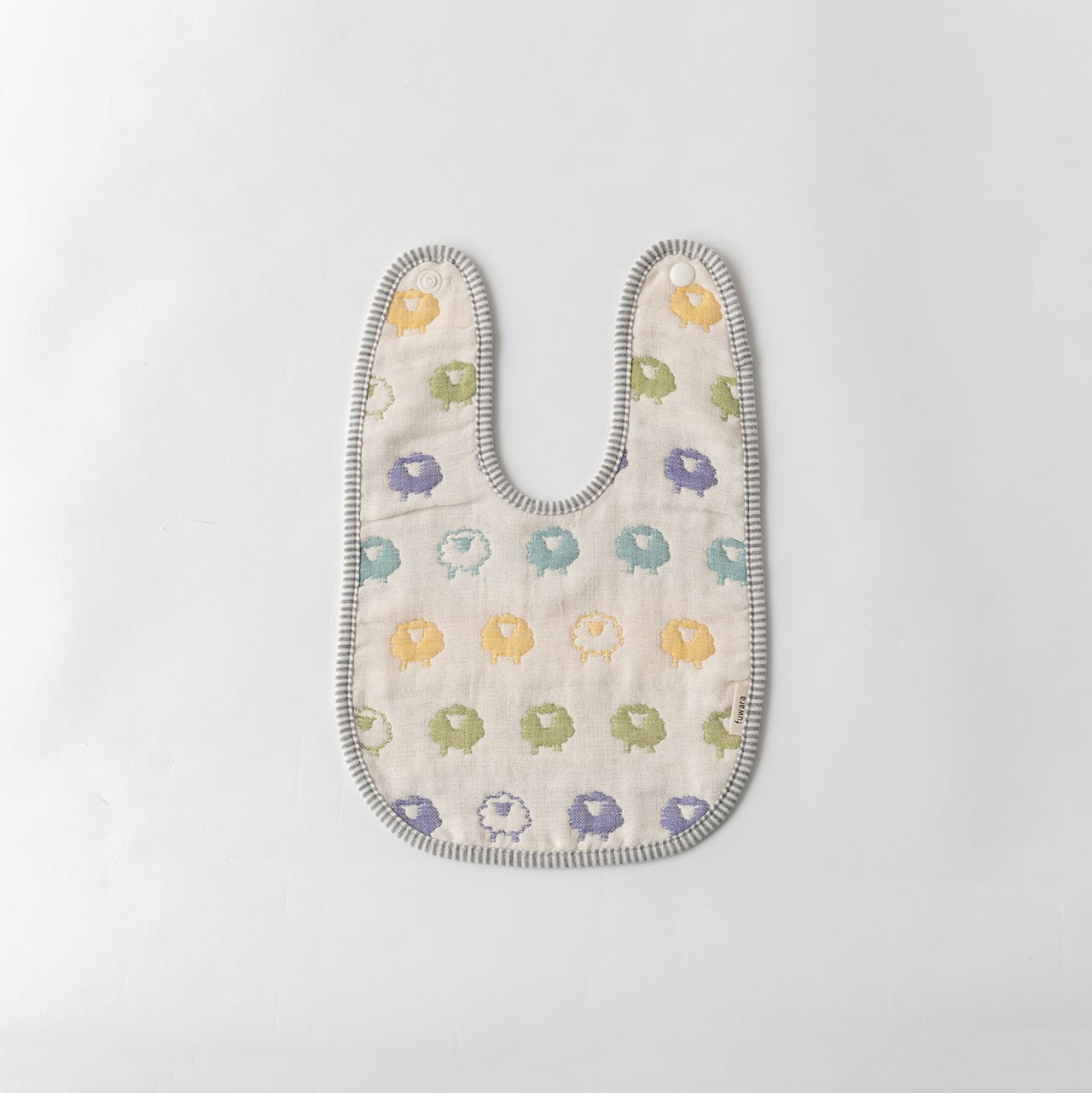 六重織ガーゼスタイ ひつじ/多色 | fuwara