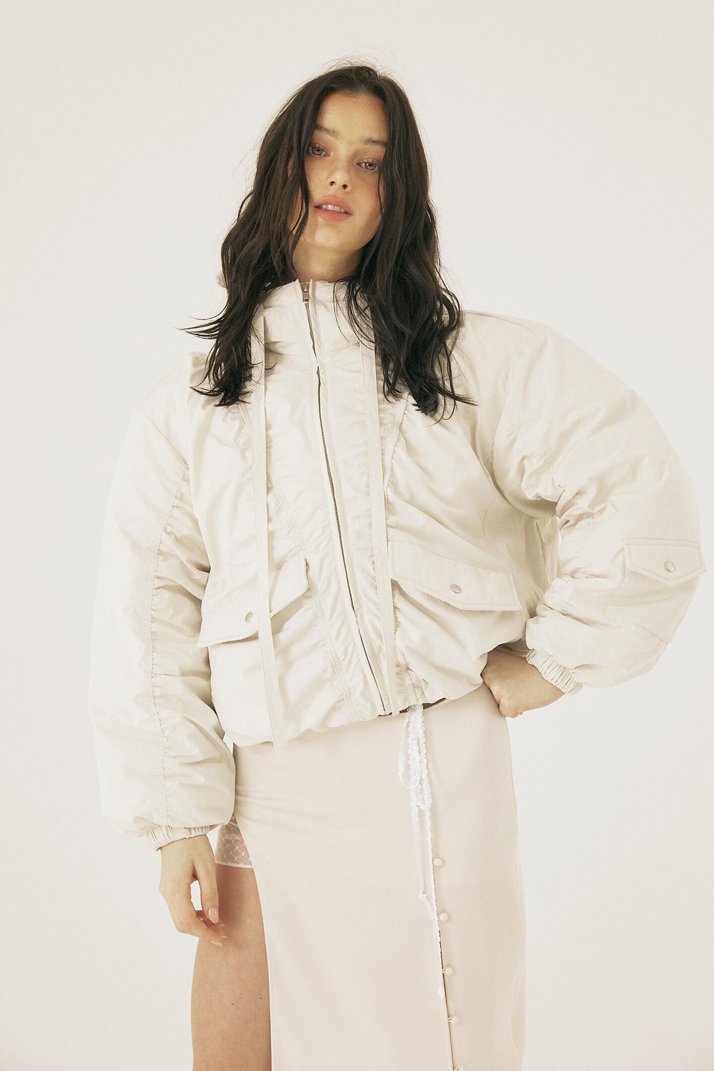 threetimes] Pooky down jacket Ivory 正規品 韓国ブランド 韓国通販 