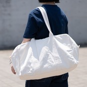 帆布のボストンバッグL 生成り