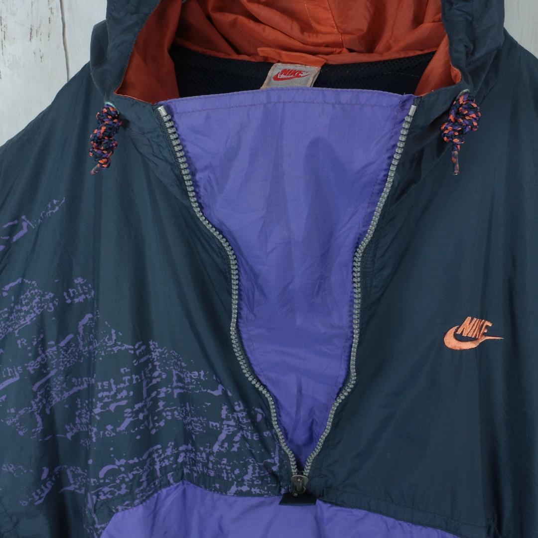 NIKE ナイキ ナイロンジャケット アノラックパーカー 白タグ 90s 
