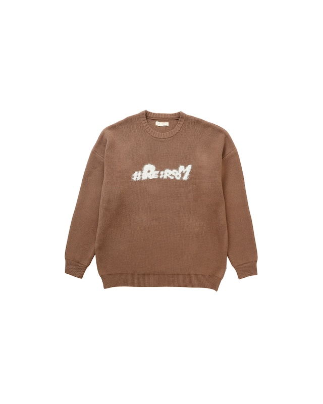 【#Re:room】SHAGGY LOGO CREW KNIT［REK163］