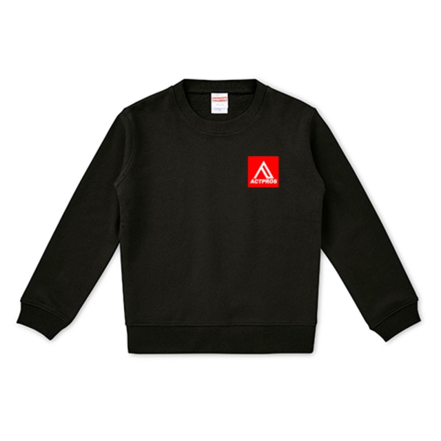 【KID'S】ACTPROS スクエアロゴ（RED BOX A-TYPE） 10オンス キッズスウェット（United Athle)） トレーナー【3colors】