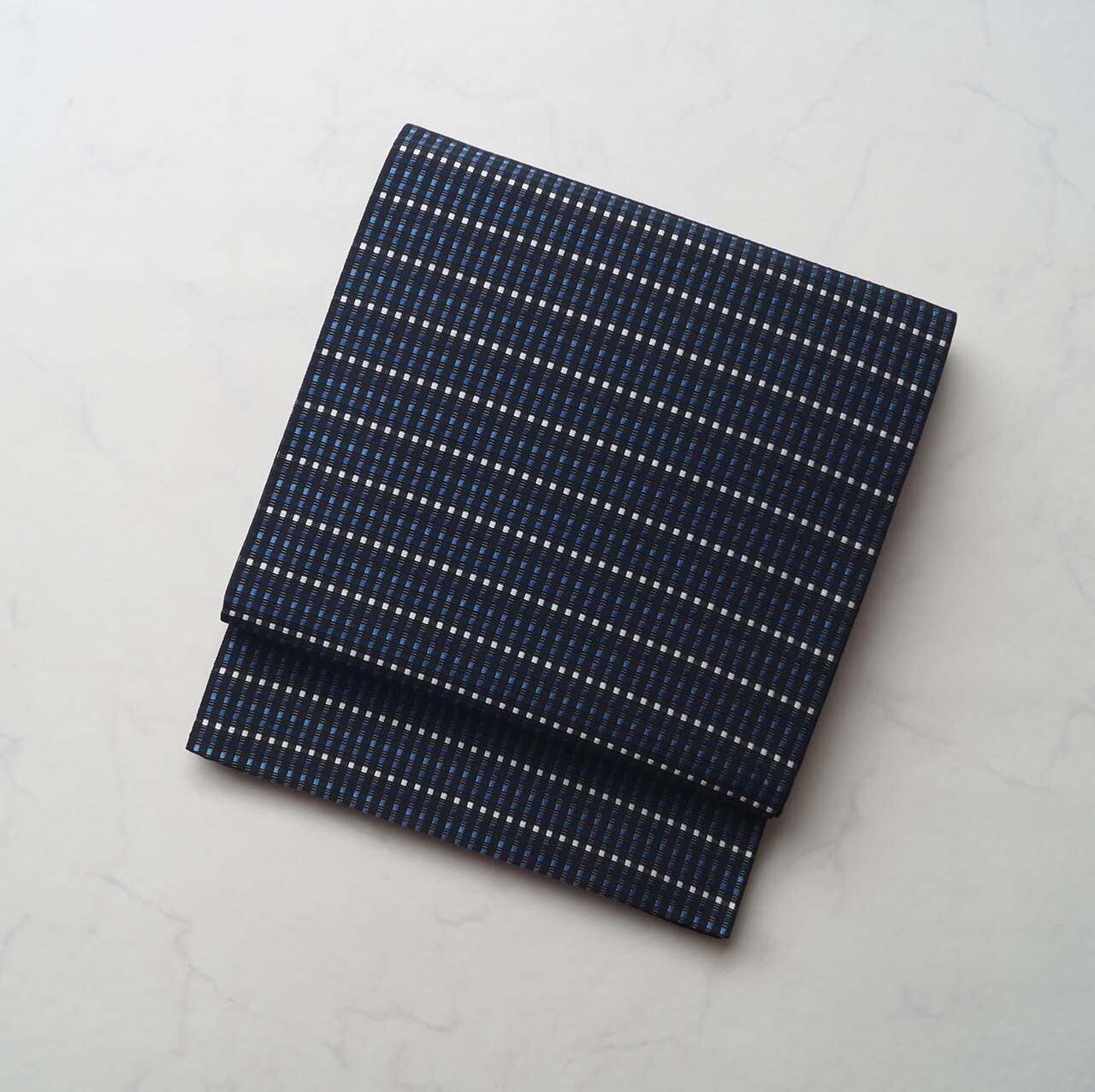 【ふくろ帯】黒地 間道柄 ふくろ帯