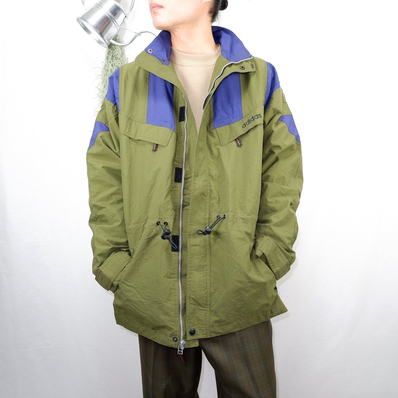 [M] adidas Grass Green Mountain Jacket | マウンテンジャケット ナイロンジャケット |  きれいめや90sのメンズ古着専門店jo-Ro powered by BASE