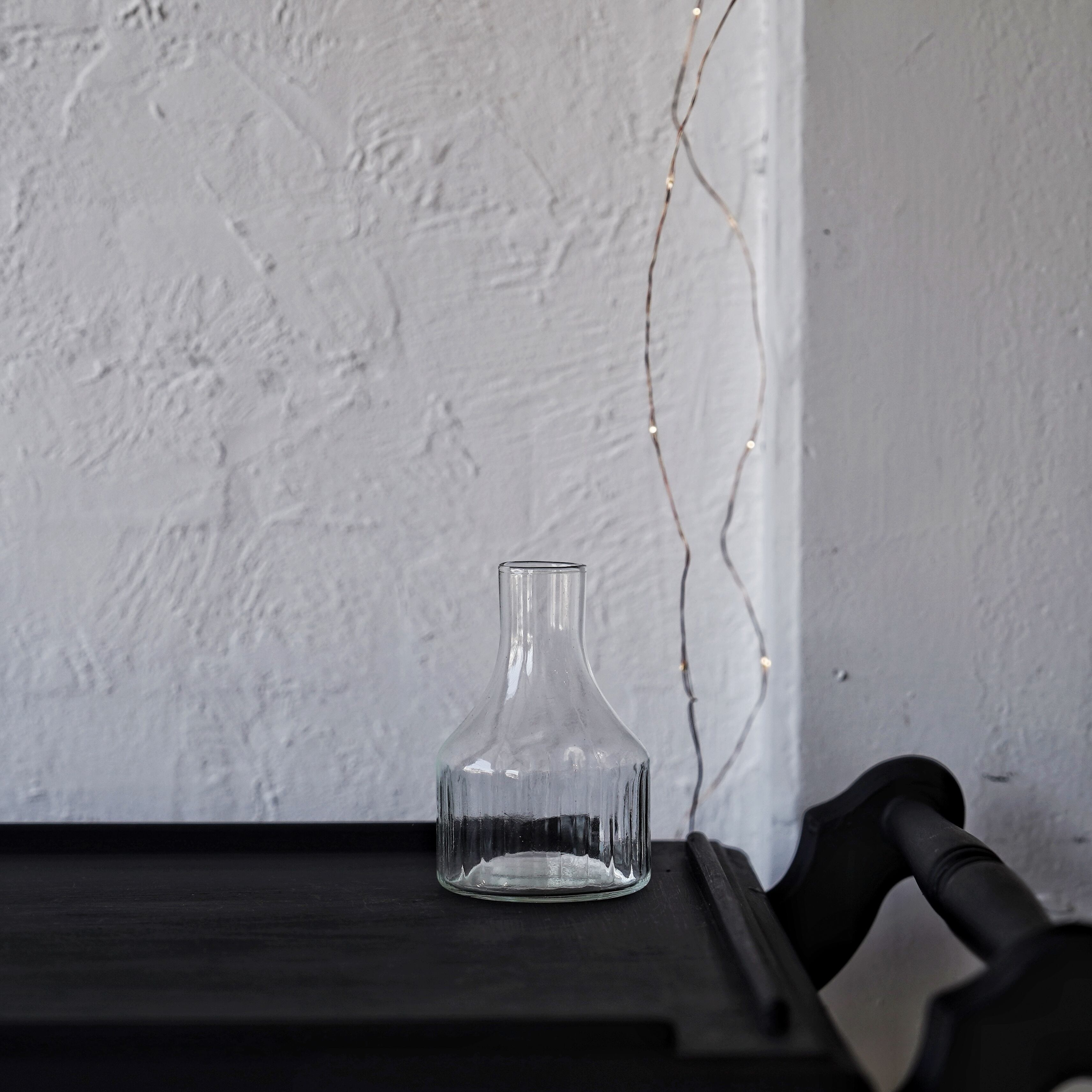 ベトナム製リサイクルガラスフラワーベース(H12cm)