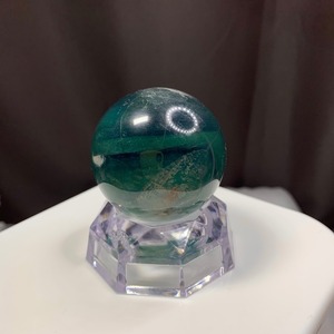 s143ブルーグリーンフローライトスフィア