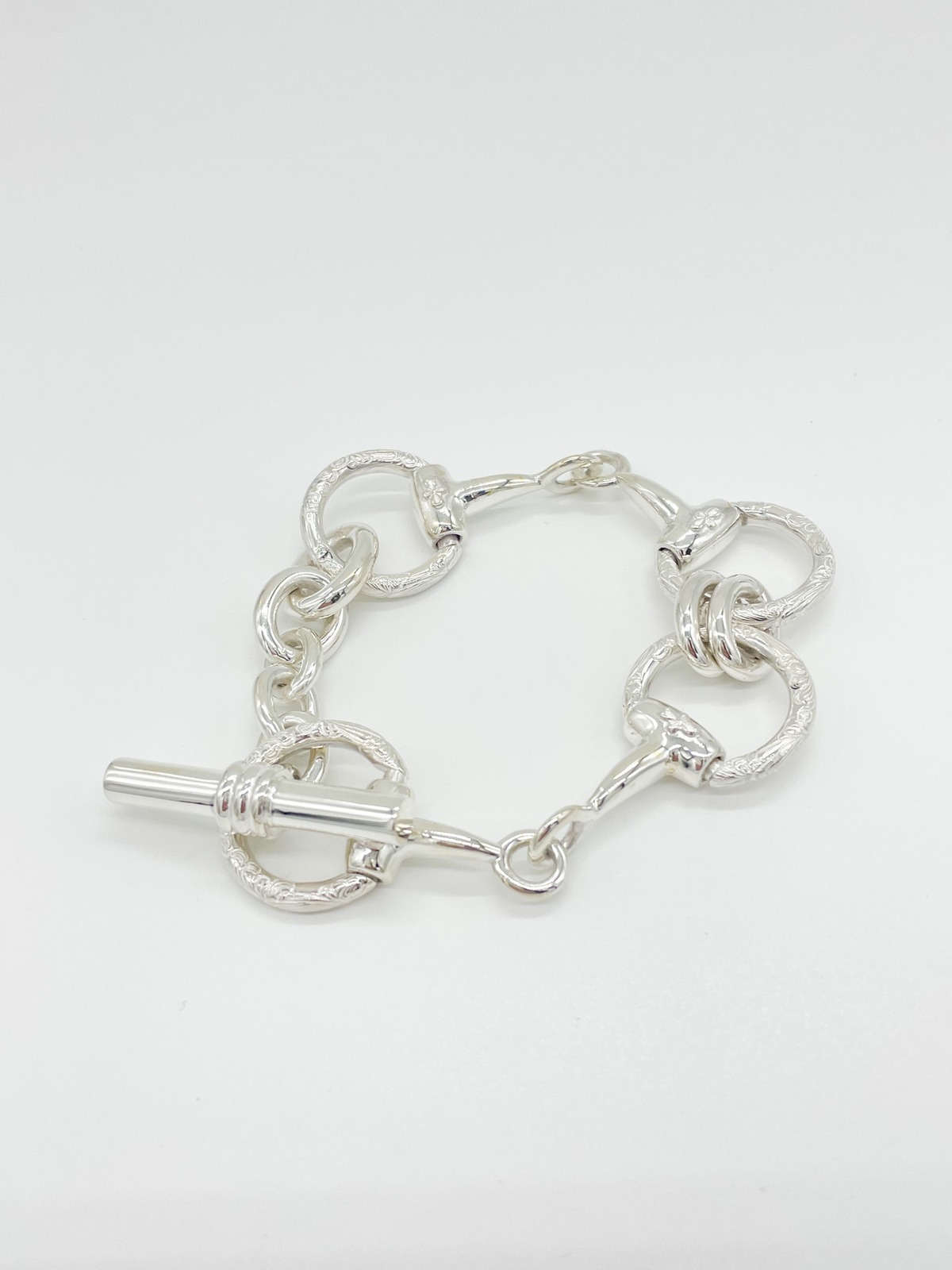 WAKAN SILVER SMITH BN-080 Horse bit bracelet double | Good Wednesday