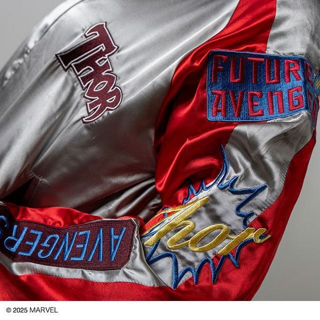 マイティソー アウター スカジャン 3L サンダーグレー MARVEL キャラクター グッズ キャラジャン】 Marvel マーベル マイティ・ソー サンダーグレー