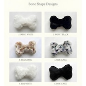 FLUFFY CUSHION【BONE】日本製ラグジュアリーファーあごのせクッション【ボーン型全6色】
