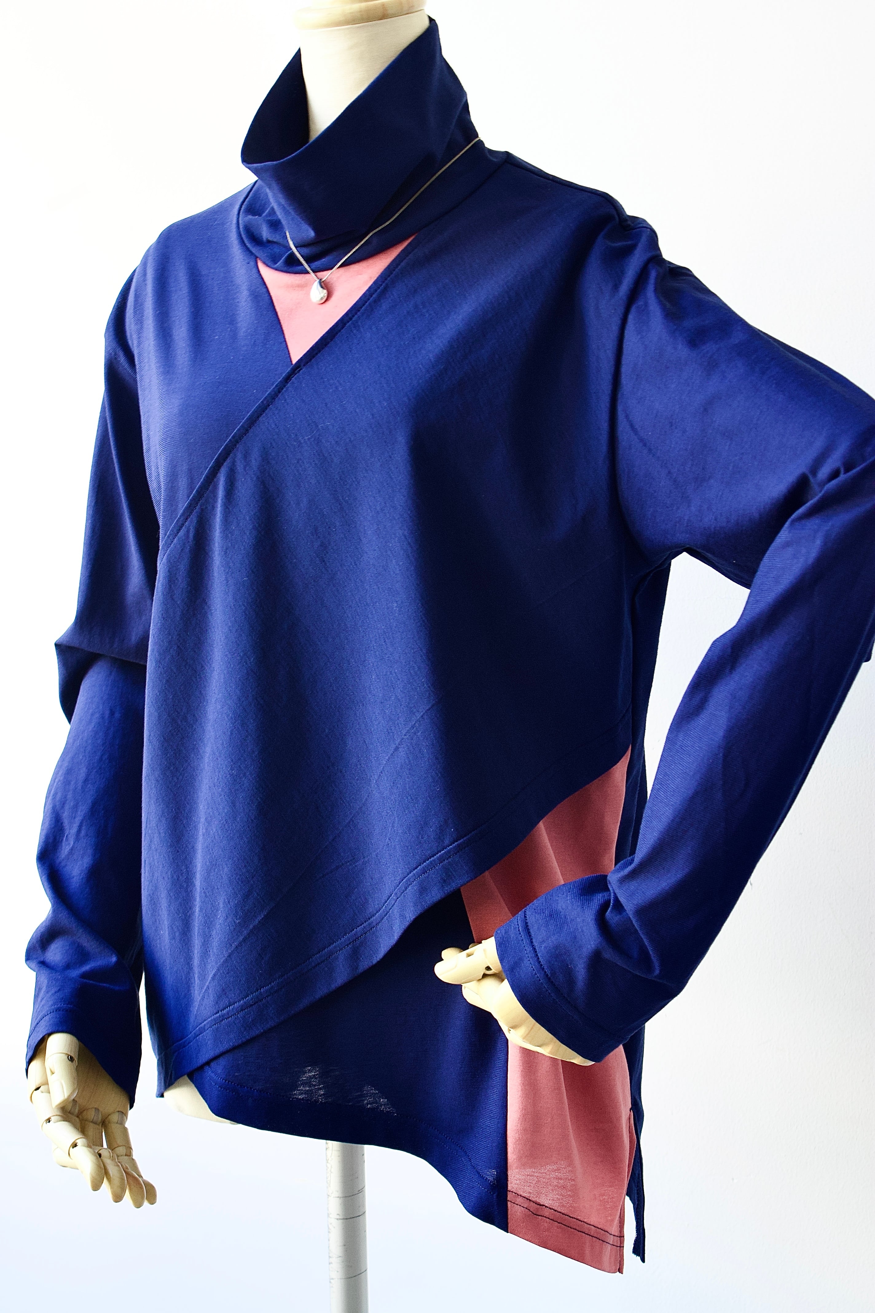 COMOLI(コモリ)18G長袖ニットポロ fade navy (X01-06023） | Pay ID