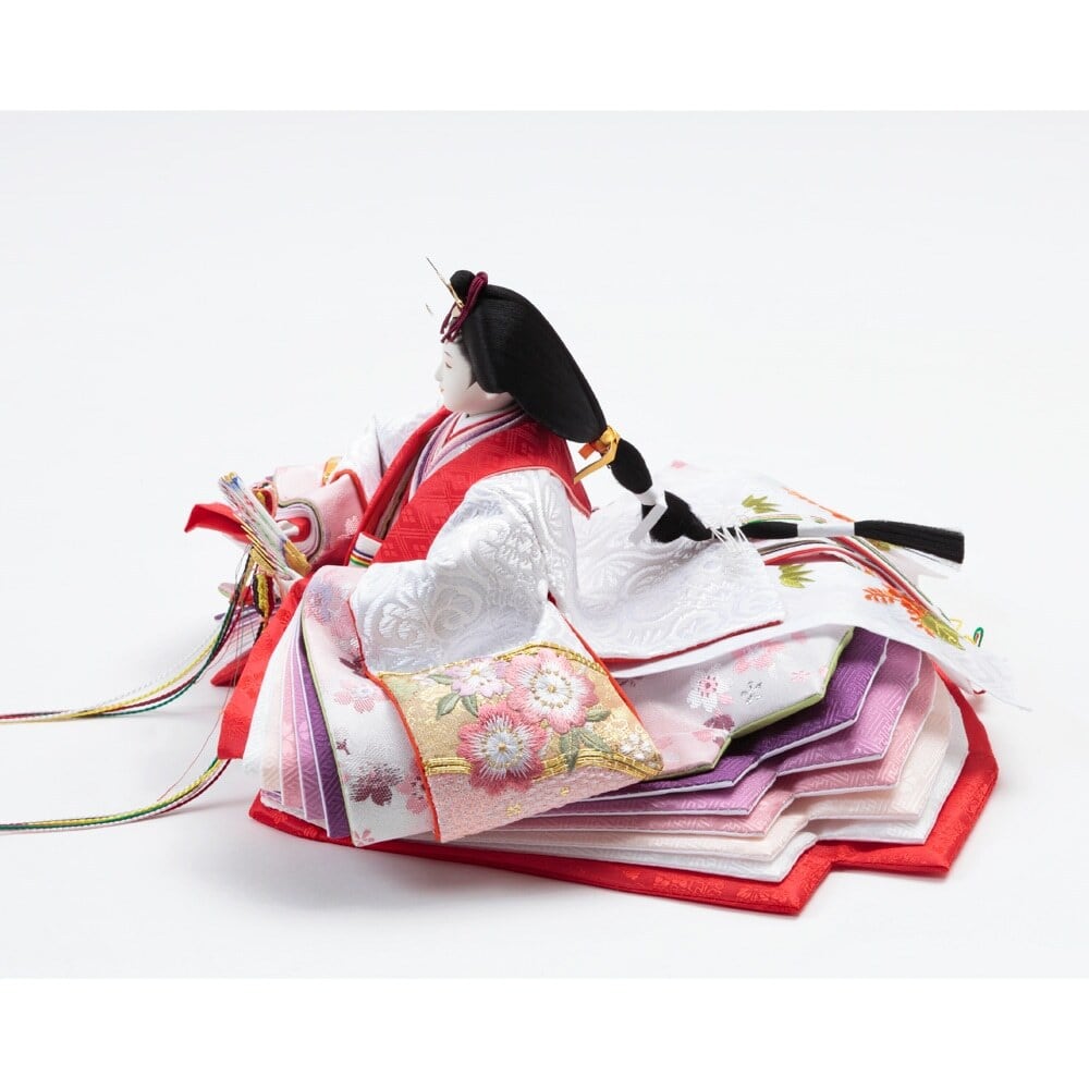 雛人形｜久月 平飾り 金駒刺繍 飯塚孝作｜女の子 ｜桃の節句｜久月正規
