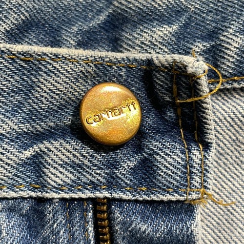 USA製 デニム ダブルニー Carhartt B07 DNM 38×34 詳細写真10