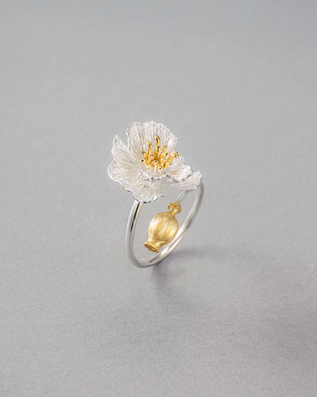 POPPYFINCH K18 FLOWERBEADRING 指輪 お花リング ポピー リング | HENUN