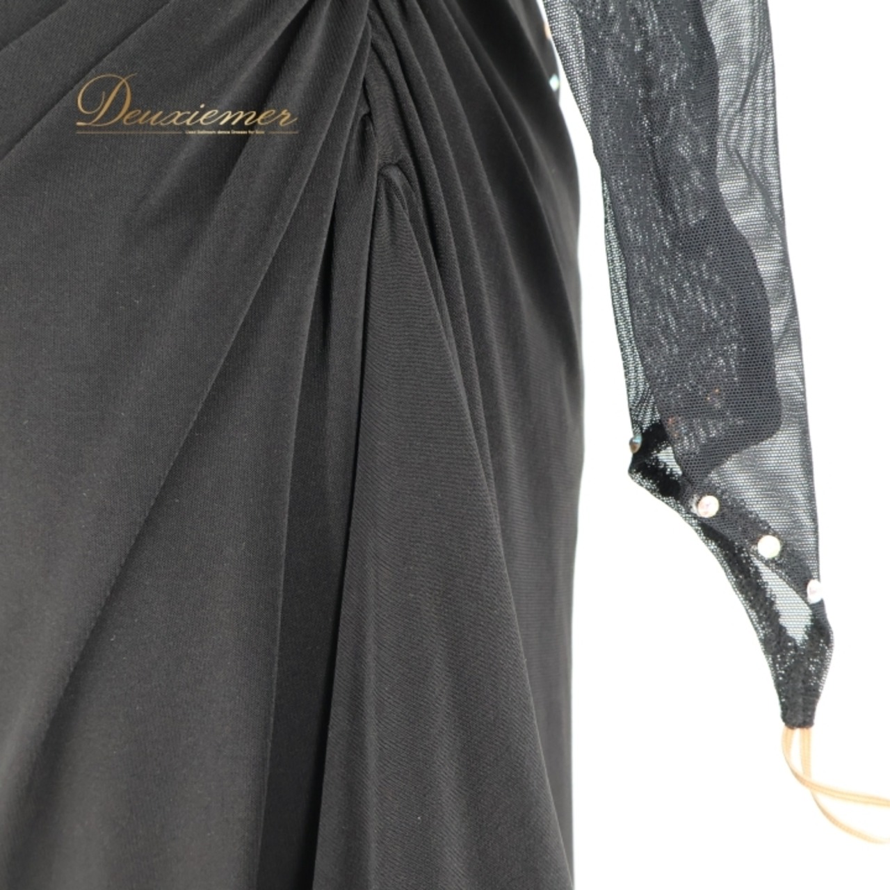 社交ダンス 衣装 ラテン ドレス ワンピース インザムード in the MOOD 日本製 黒 デモ 競技 パーティ 発表会 綺麗 上品 ブラック系 上品なデザイン 社交ダンス衣装 ラテン衣装 フォーマルドレス おしゃれ 衣装発表会 大人向け ファスナー付き 日本製ドレス コサージュ付き 競技用ドレス ブラックワンピース エレガント パーティードレス