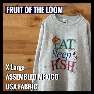 【FRUIT OF THE LOOM】プリント スウェット トレーナー  XL アメリカ古着