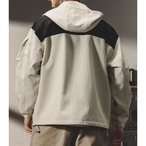 Hooded Blouson Raglan Sleeve Drawcord ◇H0806