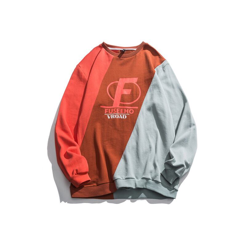 Yidaoヴィンテージ春の新しいオールマッチラウンドネックカラーブロッキングセーターボーイズeseレトロルーズプルオーバーボトミングトップ-アリババ スプリング 春物 Oネック ビンテージ hip6-161194135716695