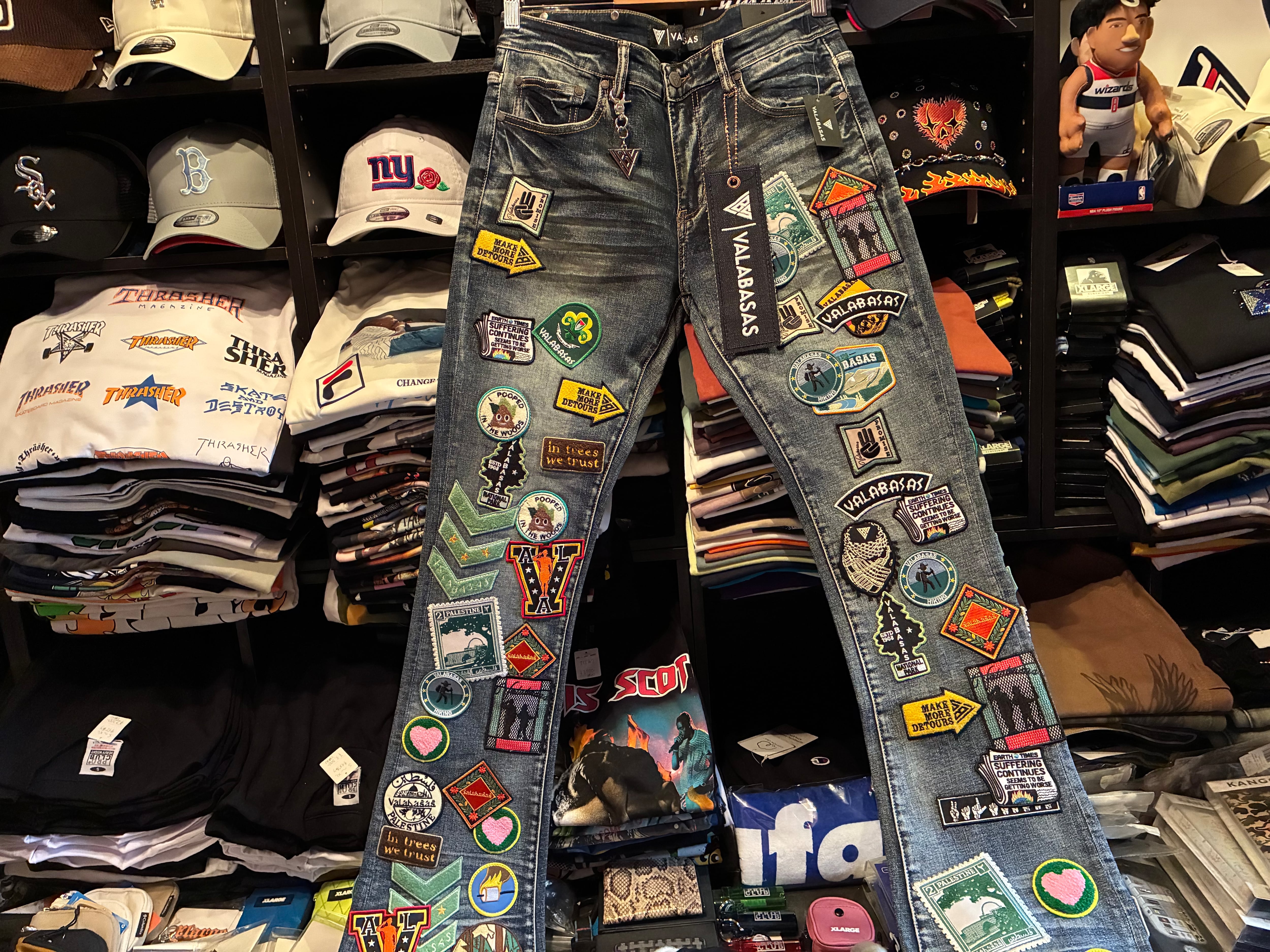 VALABASAS Axis Stacked パッチ デニム BLUE WASH | FANTASTIC