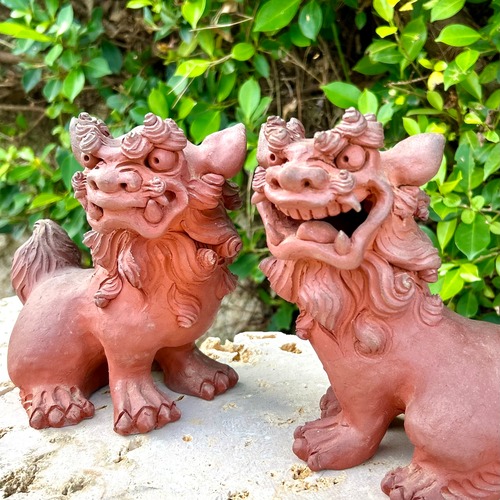 薪窯焼締　いさまシーサー　S-0244