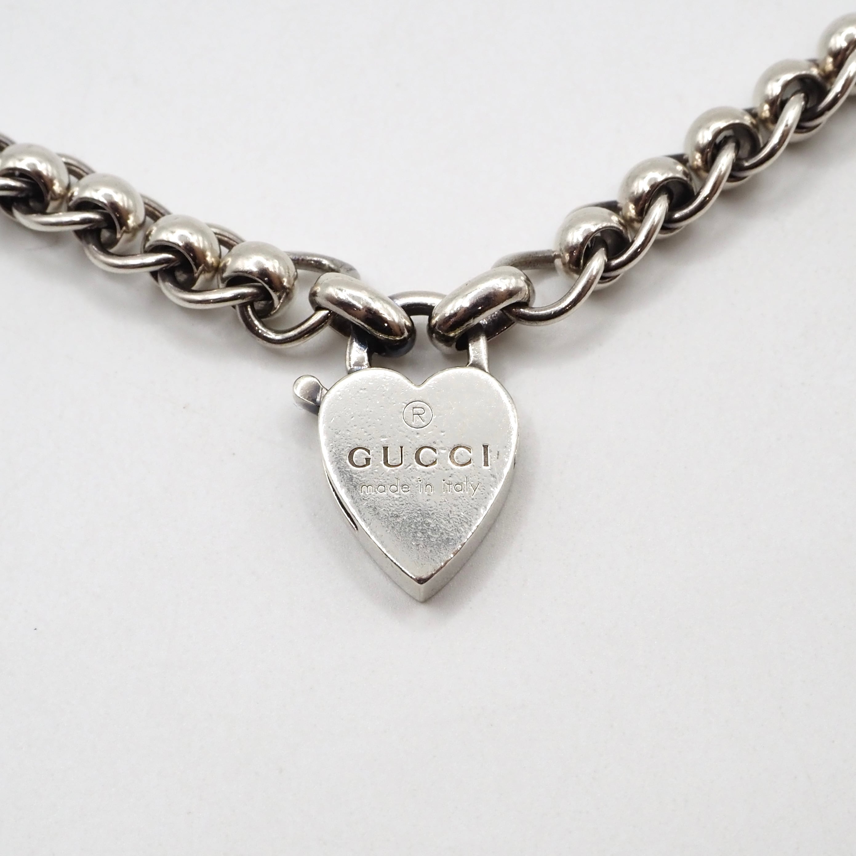 GUCCI ハートロゴ チェーン ネックレス シルバー925 グッチ | 2122TOKYO