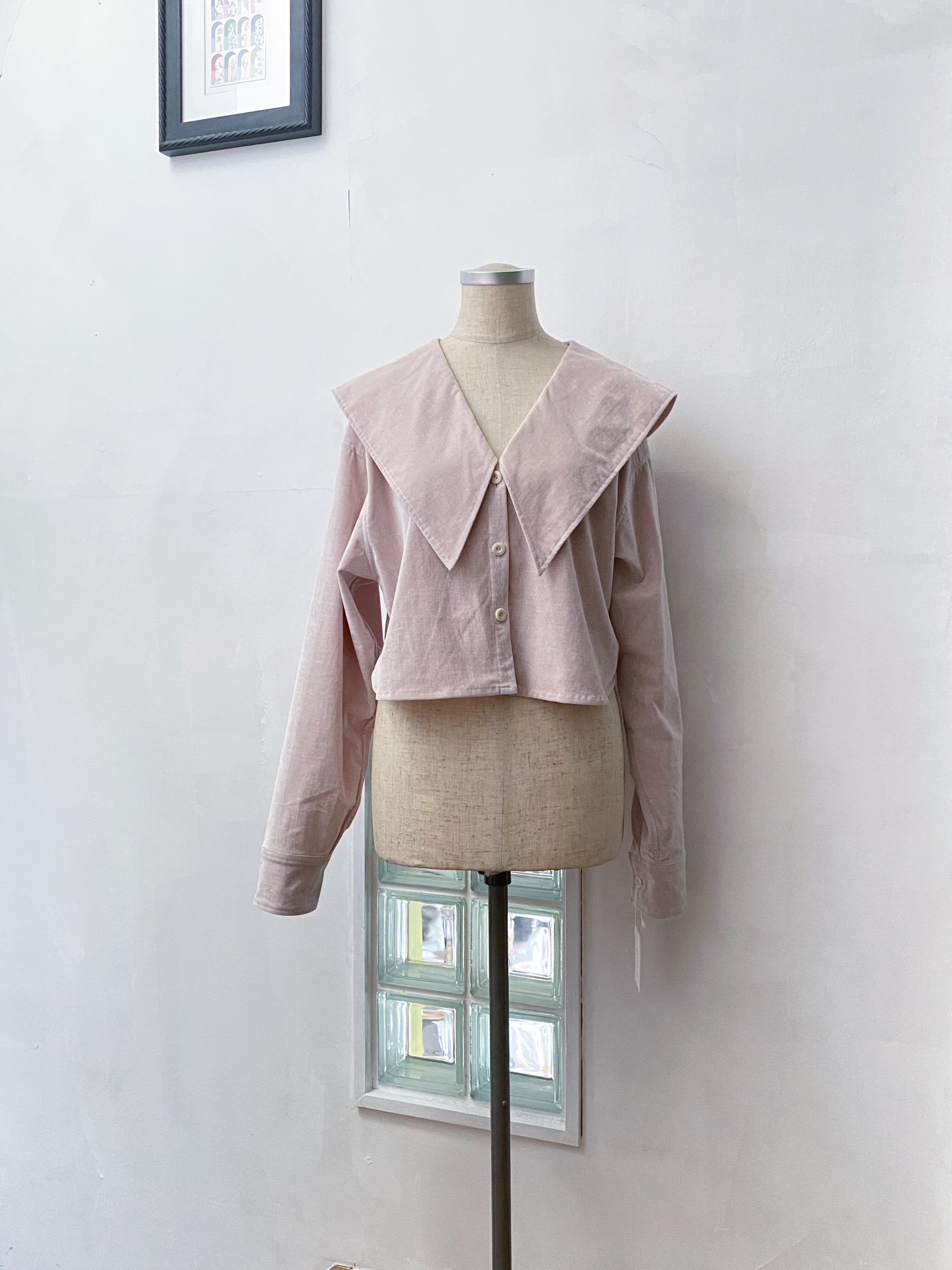 Linus short shirt / smoky pink