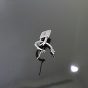 CROSS THIN HOOP with PADLOCK / クロスシンフープ ウィズ パドロック
