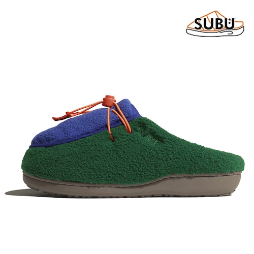 SUBU スブ DOTS FROZZO ボアサンダル フリースサンダル ドローコード付き メンズ レディース 秋冬 Blue&Green