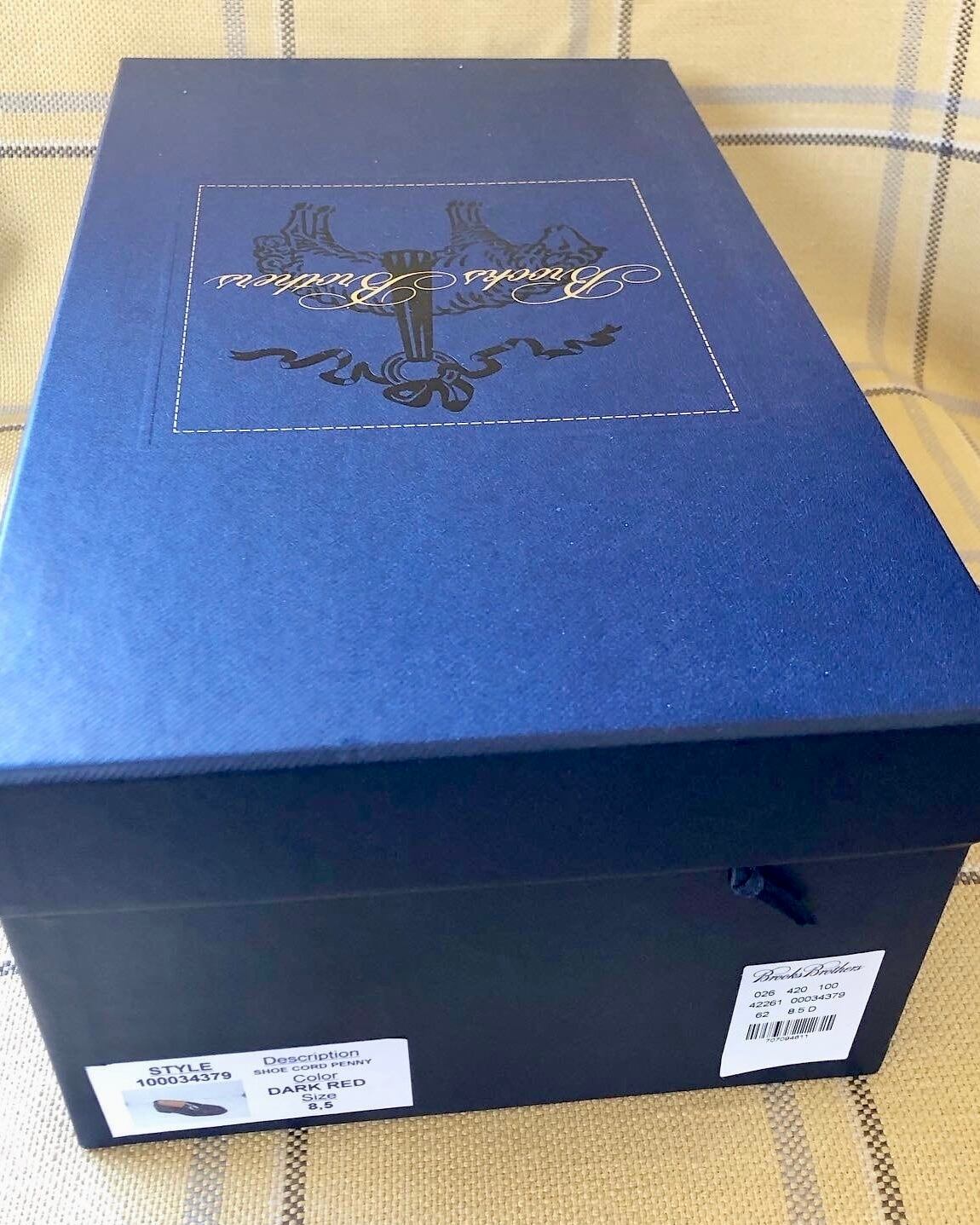 新品 Brooks Brothers アンラインドローファー コードバン 赤茶 新品 Brooks Brothers アンラインドローファー コードバン 赤茶