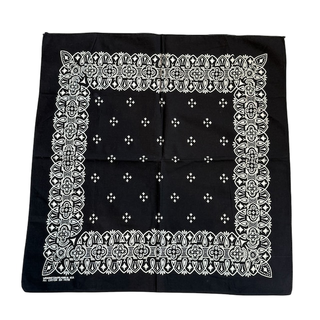 ⑩1960~1970s "Black × Iron cross pattern" Bandana