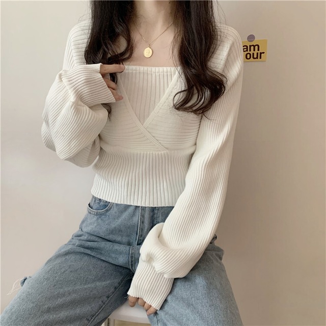 売れ筋、2色デザインセーター　A0517