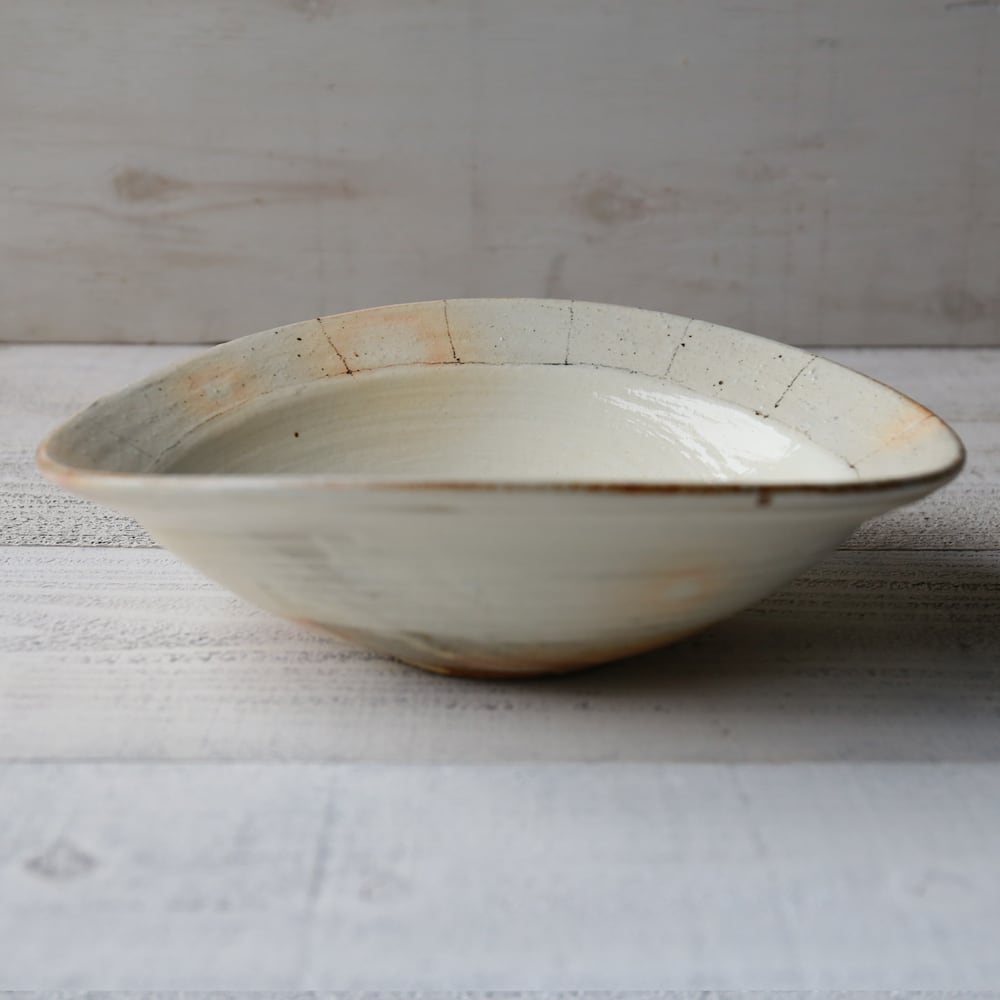 たて鉄線 たわみ8寸深鉢