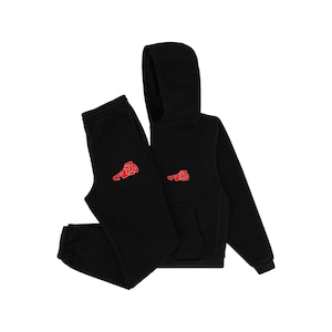 KICKS Logo Sweat Pants / red