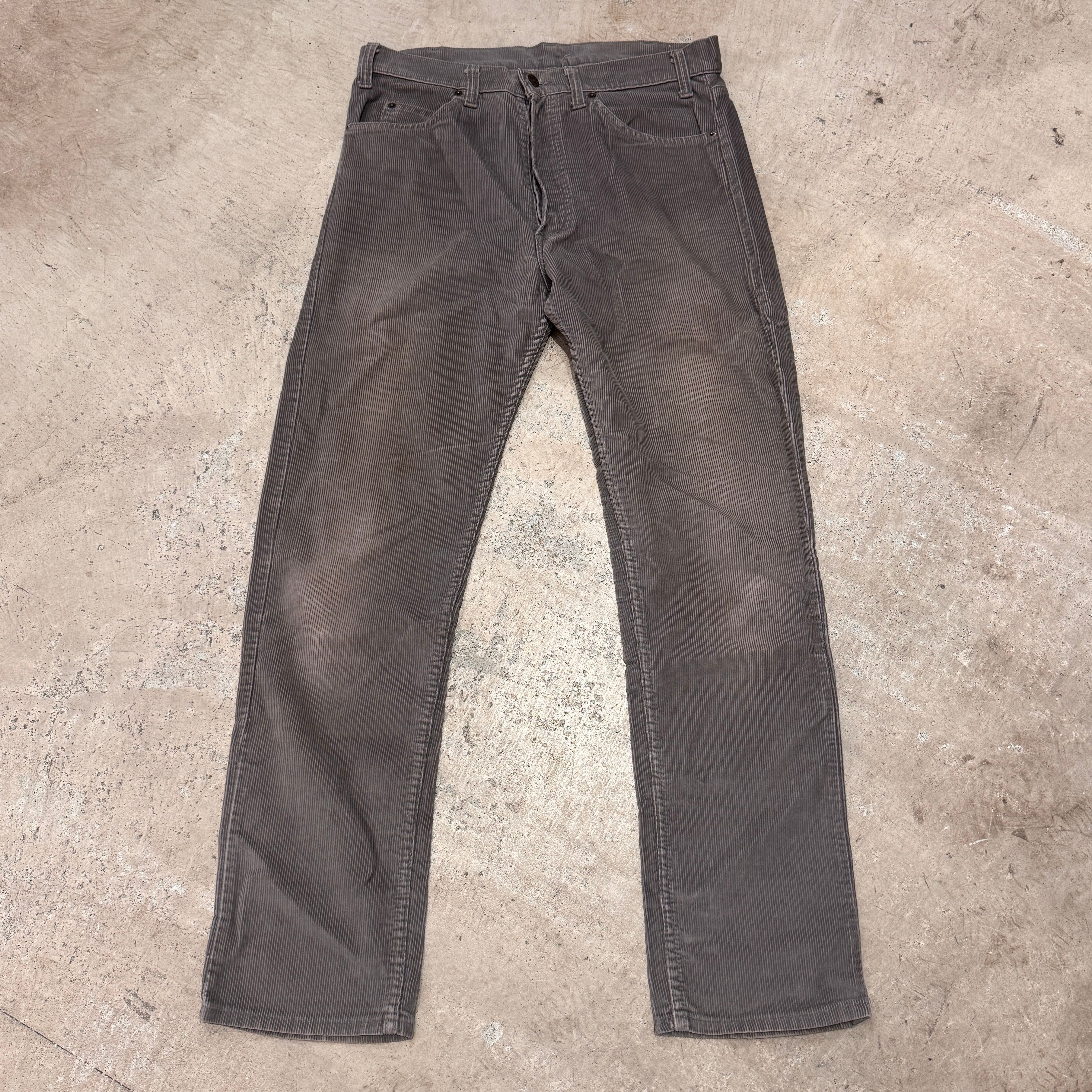 1980s LEVI'S 521 CORDS PANT GREY | safarionline