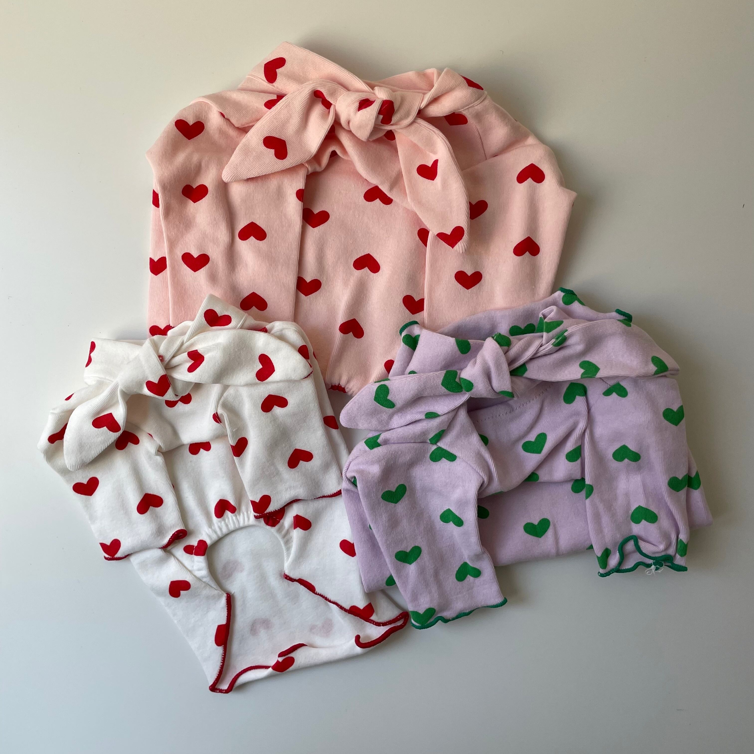 即納/【grooming dog】 heart tie tops