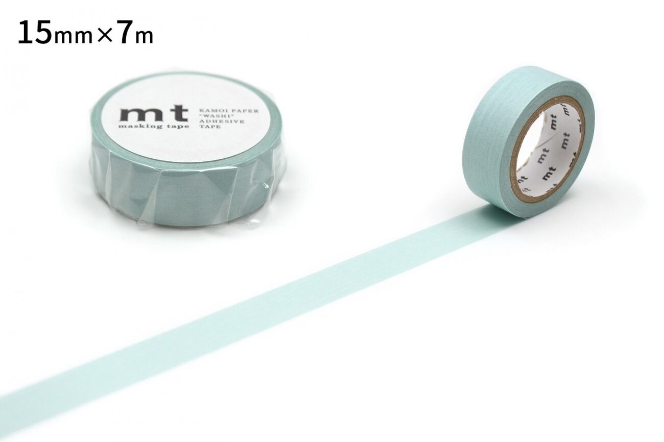 【旧価格安い!】mt basic パステルターコイズ 15mmマステ MT02