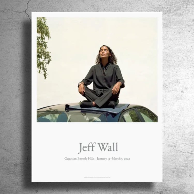 写真家『ジェフ・ウォール』2022年アメリカでの展示ポスター
