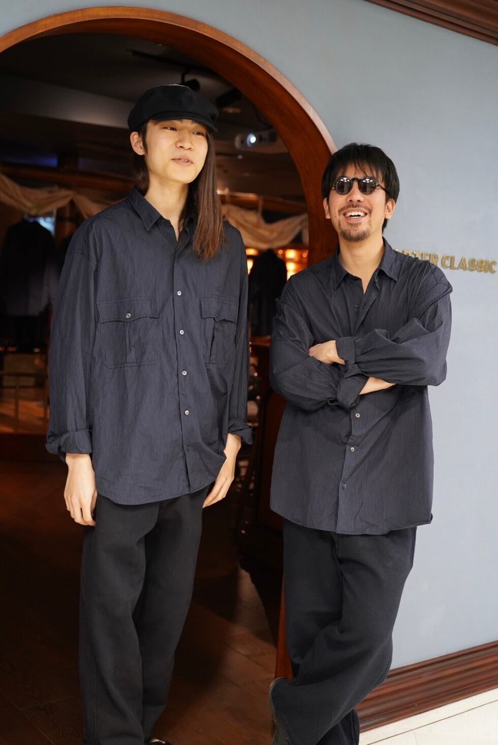 ROLL UP PIN STRIPE SHIRT | 【OFFICIAL】PORTER CLASSIC ONLINE SHOP 