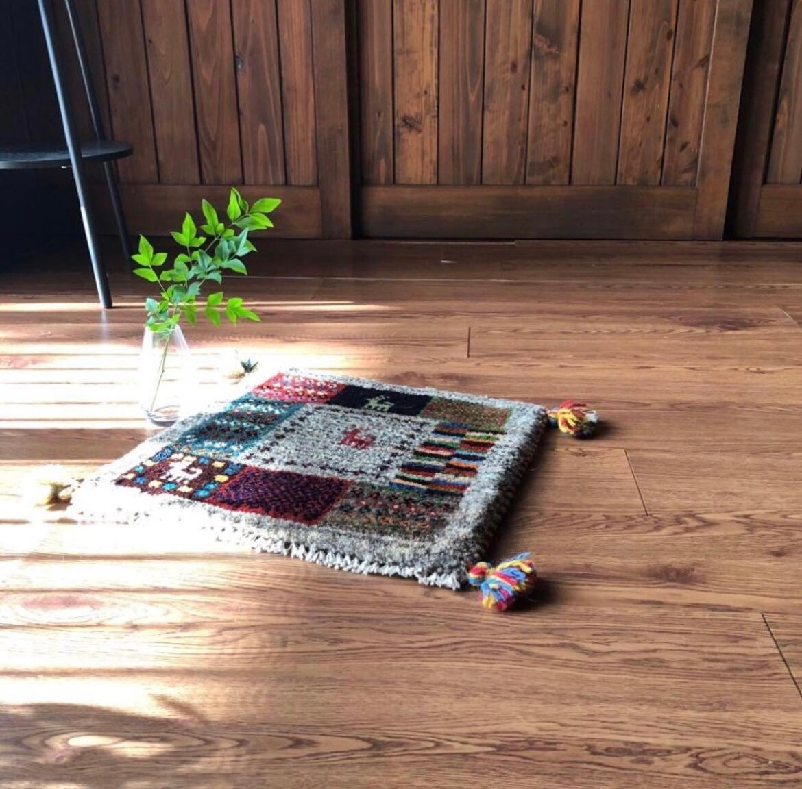 ペルシャギャッベ (ギャベ) チェアマット 椅子の座布団 No.GS-1279