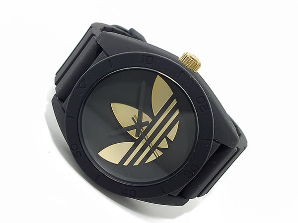 アディダス ADIDAS サンティアゴ 腕時計 ADH2712 ブラック×ゴールド 時計屋 チックタック