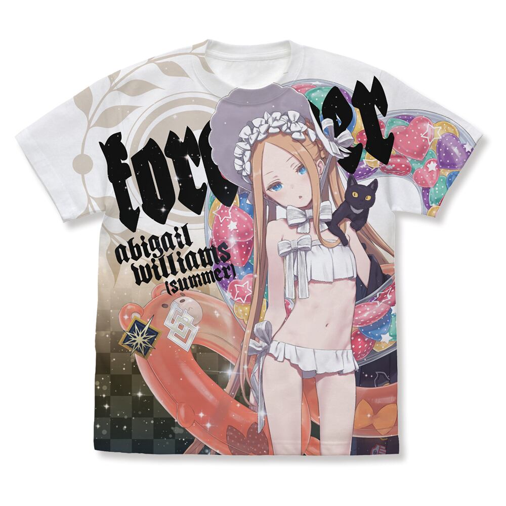 Fate/Grand Order フォーリナー/アビゲイル・ウィリアムズ〔夏〕 フルグラフィックTシャツ/WHITE-S/M/L/XL
