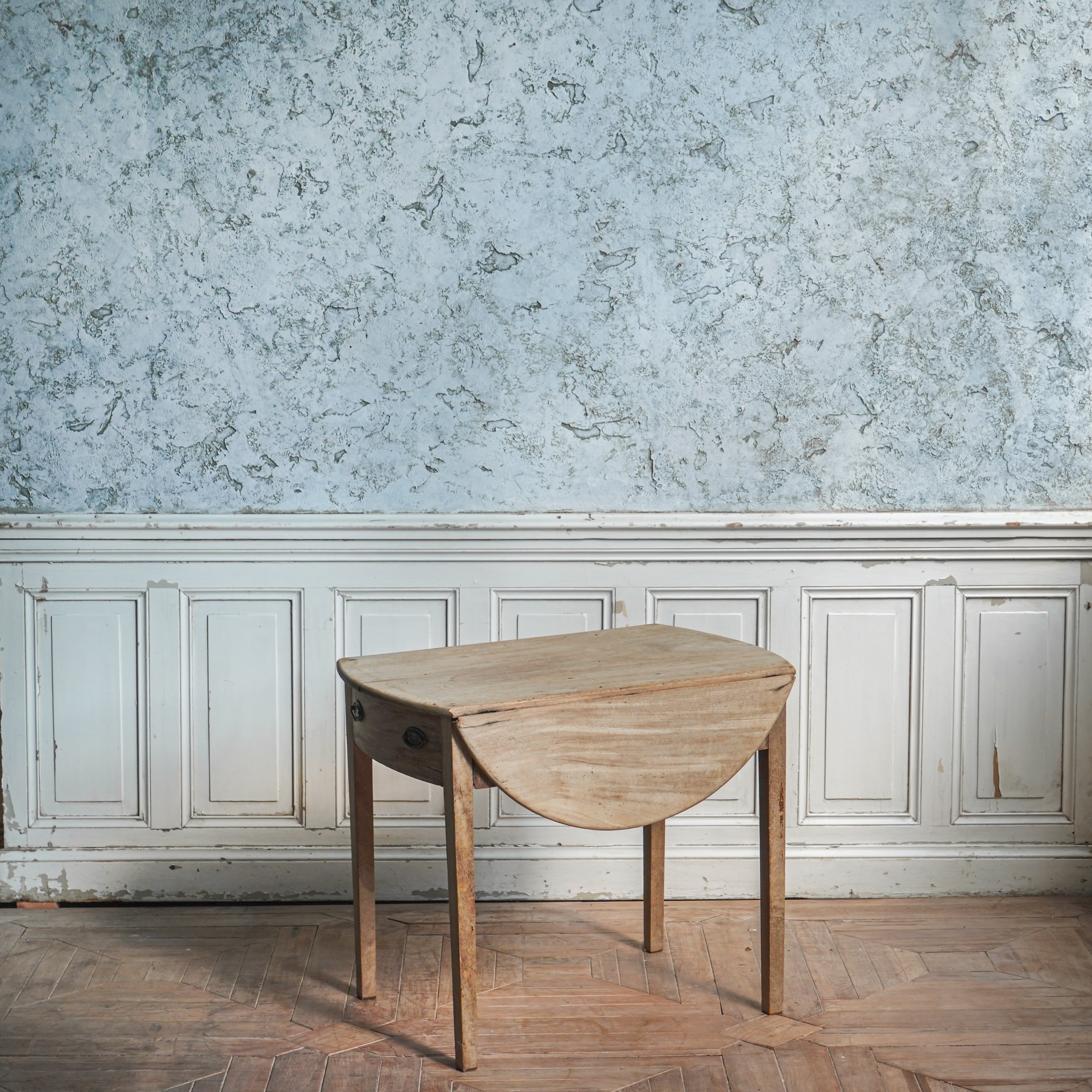 ★42ー35バタフライテーブル/テーブル/アンティーク/丸テーブル