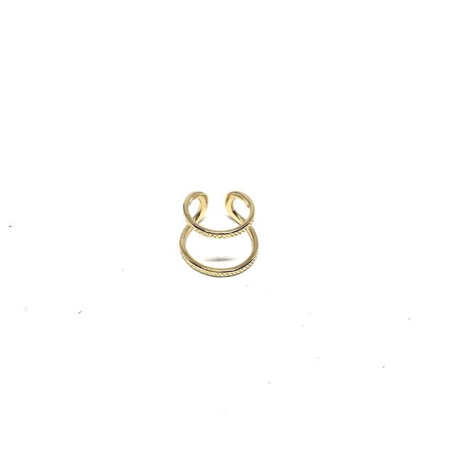 【2020SS】gunda<ガンダ>CRACK EARCUFF/K10Gold [クラックイヤーカフ/K10ゴールド]