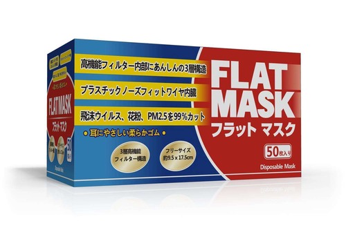 不織布マスク 1500枚　（３層構造高性能フィルター　大人用 　白　約17.5ｘ9.5ｃｍ） 50枚入り/箱 ×30箱（1500枚)　 耳にやさしい柔らかゴム